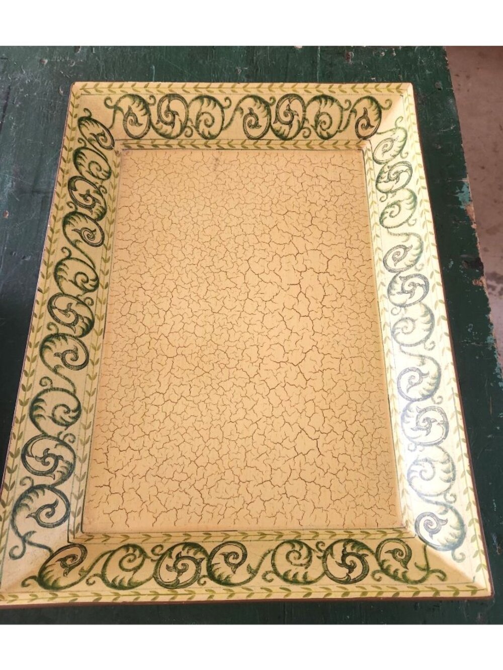 decorative metal serving tray